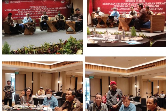 Dekan FH Unud diundang menjadi narasumber pada Diskusi Publik Kebijakan