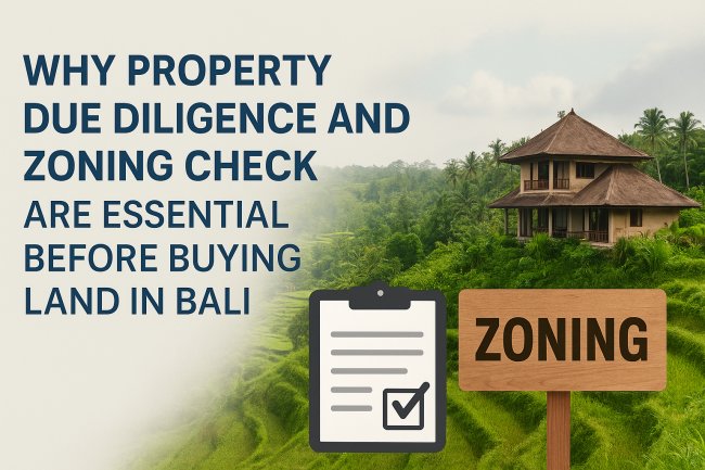 Why Property Due Diligence and Zoning Check Are Essential Before Buying Land in Bali
